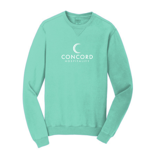 Port & Company® Beach Wash® Garment-Dyed Crewneck Sweatshirt- color options