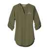 Port Authority Ladies 3/4 Sleeve Tunic Blouse- color options
