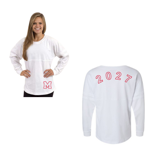 Boxercraft Women's Pom Pom Long Sleeve Jersey T-Shirt