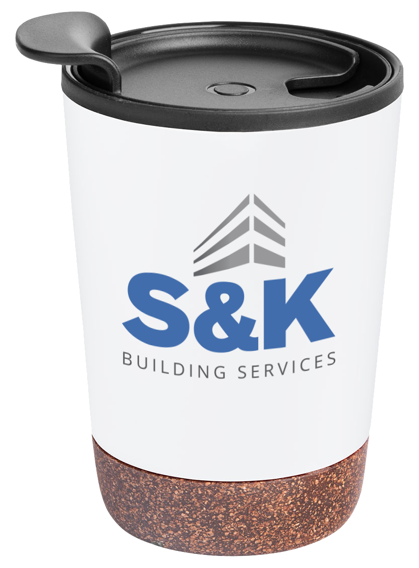 10 OZ. STAINLESS STEEL ZOE TUMBLER WITH CORK BASE