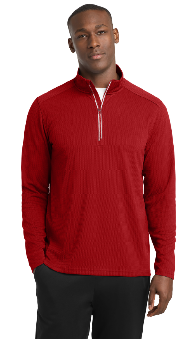 Sport-Tek® Sport-Wick® Textured 1/4-Zip Pullover