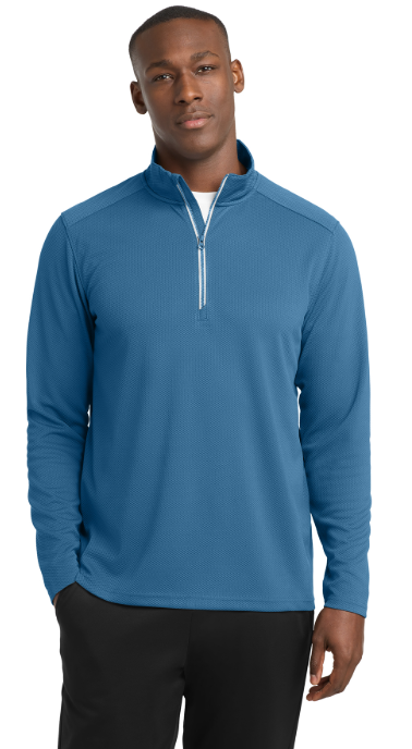 Sport-Tek® Sport-Wick® Textured 1/4-Zip Pullover