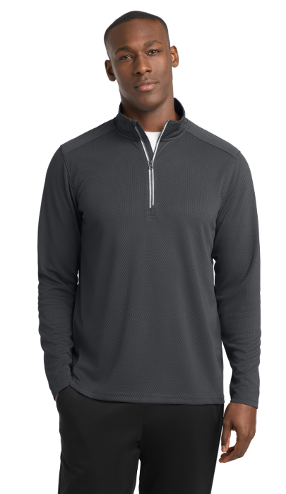 Sport-Tek® Sport-Wick® Textured 1/4-Zip Pullover