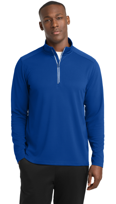 Sport-Tek® Sport-Wick® Textured 1/4-Zip Pullover