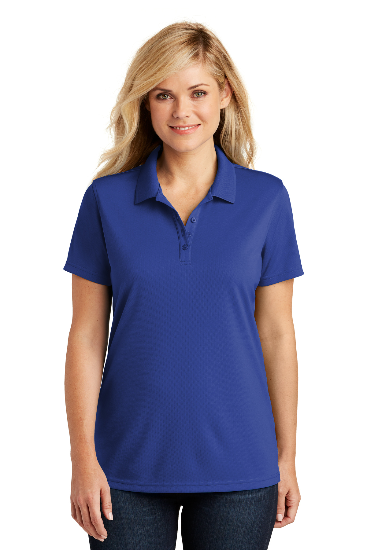 Women's True Royal Short Sleeve Polo