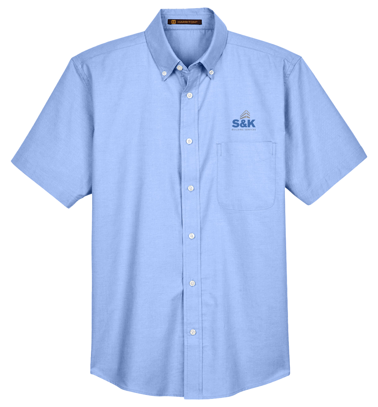 Men's Short-Sleeve Oxford with Stain-Release