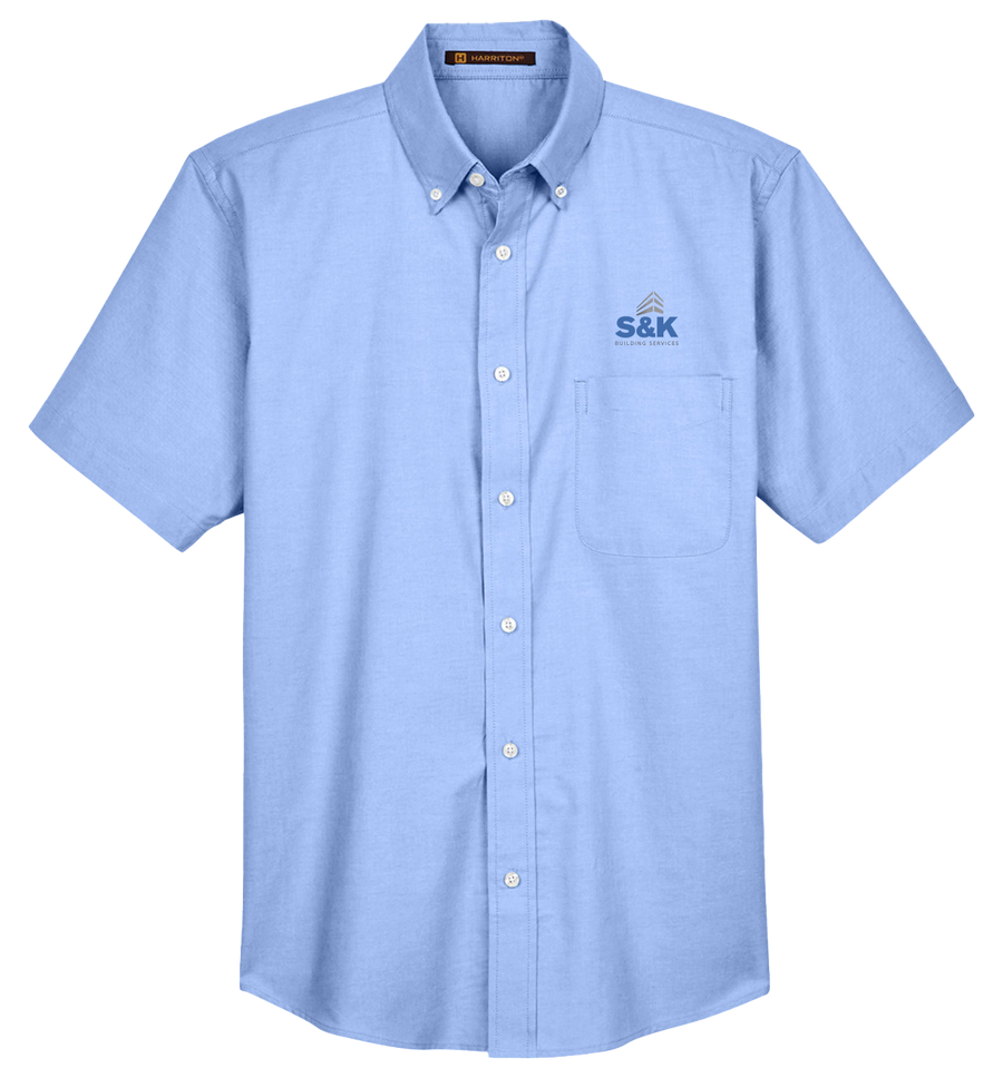 Men's Short-Sleeve Oxford with Stain-Release