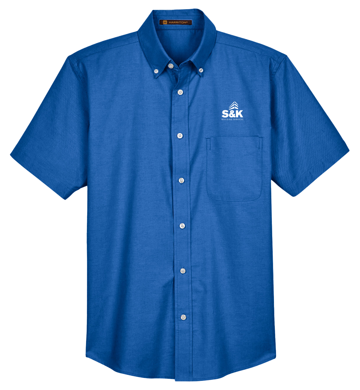 Men's Short-Sleeve Oxford with Stain-Release