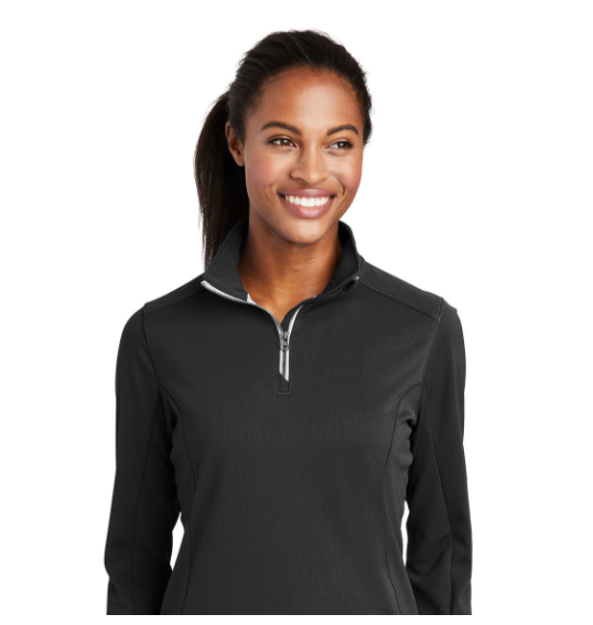 Sport-Tek Ladies Sport-Wick Textured 1/4-Zip Pullover