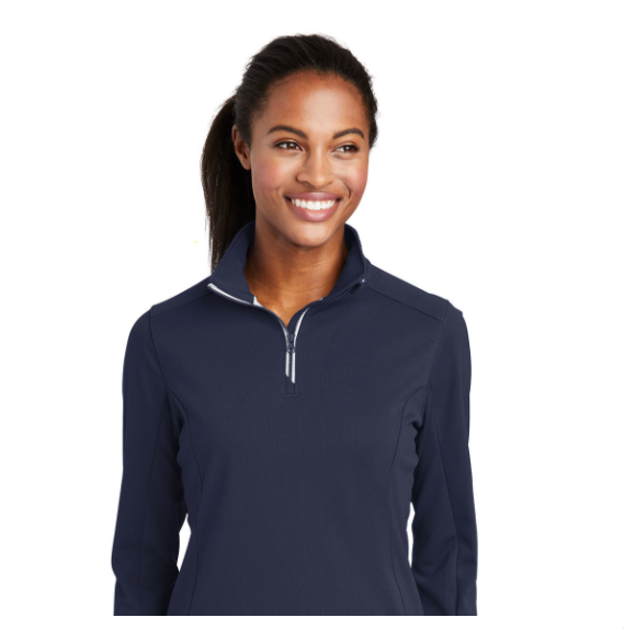Sport-Tek Ladies Sport-Wick Textured 1/4-Zip Pullover