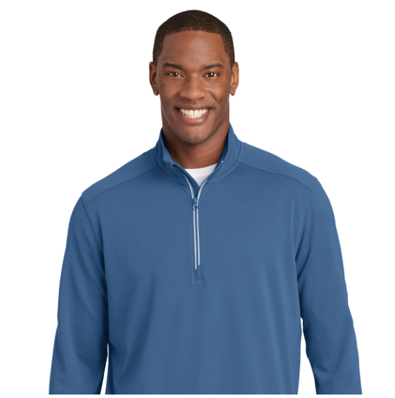 Sport-Tek® Sport-Wick® Textured 1/4-Zip Pullover