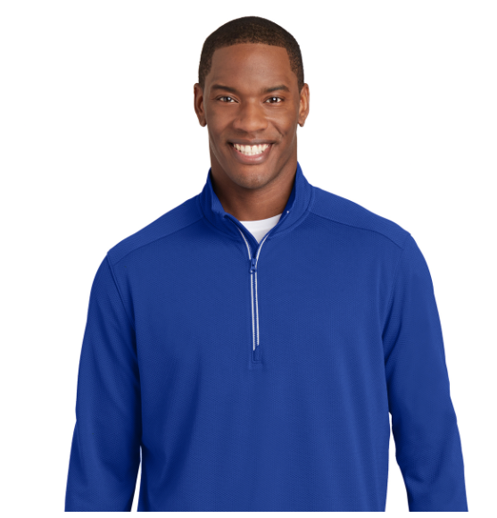 Sport-Tek® Sport-Wick® Textured 1/4-Zip Pullover