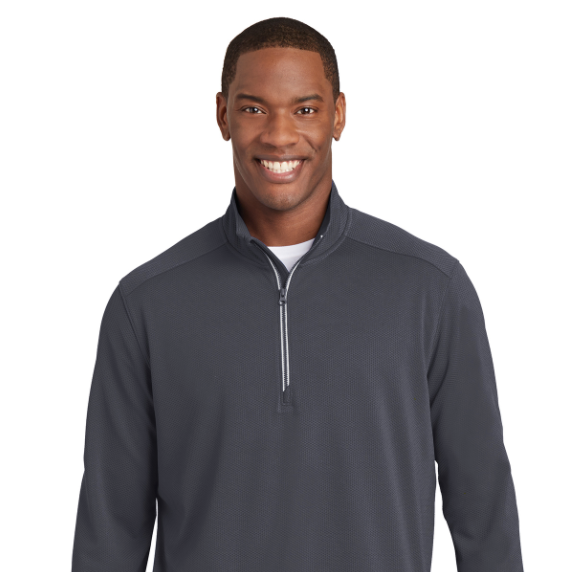 Sport-Tek® Sport-Wick® Textured 1/4-Zip Pullover