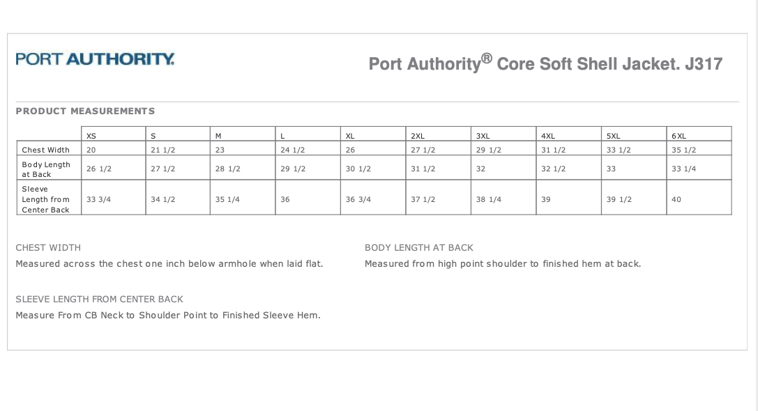 Port Authority - Core Soft Shell Jacket