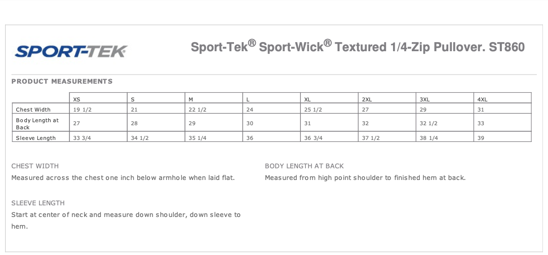 Sport-Tek® Sport-Wick® Textured 1/4-Zip Pullover
