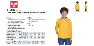 Women's Campus Microfleece Jacket - Sport Ath Gold